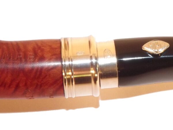 Brebbia pipa Sterling Ambra 839 Bent Egg - Image 4