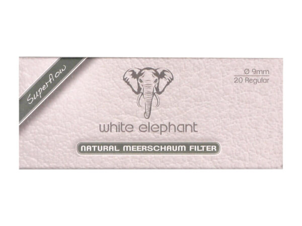 Pipafilter natur tajtékkő (9mm) - 20db, White Elephant Superflow - Image 3