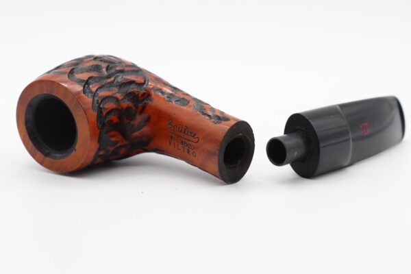 Lorenzo pipa Filtro 155 Rustic Bent - Image 4