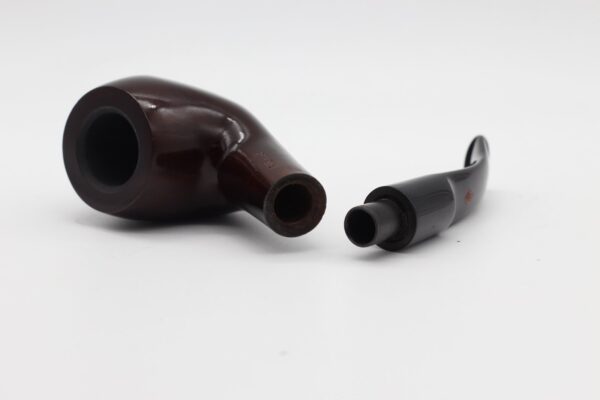 Lorenzo pipa Filtro 290 Walnut Polish Bent - Image 4