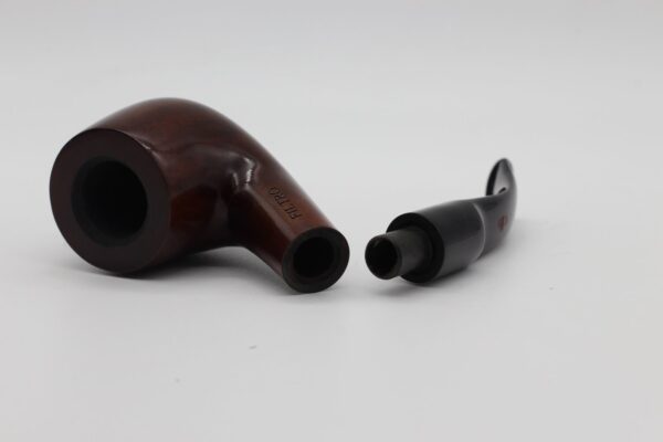 Lorenzo pipa Filtro 311 Walnut Polish Bent - Image 4