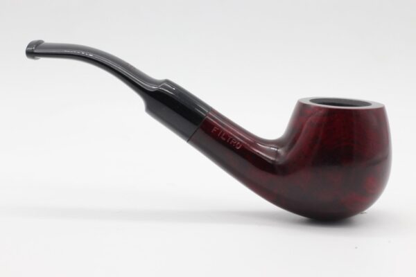 Lorenzo pipa Filtro 312 Red Polish Bent Apple - Image 2