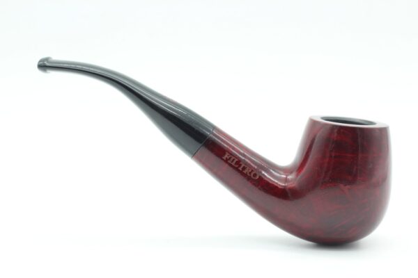 Lorenzo pipa Filtro 220 Red Polish Bent - Image 2