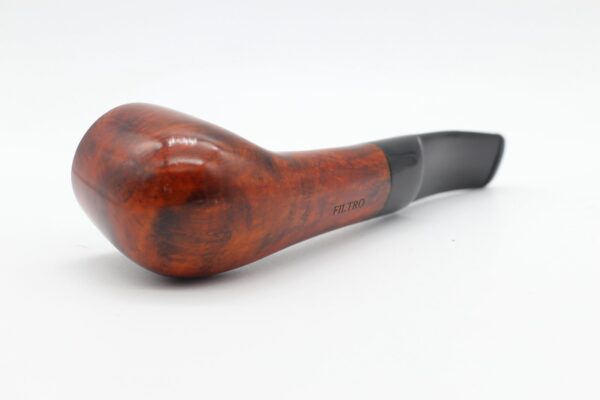 Lorenzo pipa Filtro 155 Brown Polish Bent - Image 3