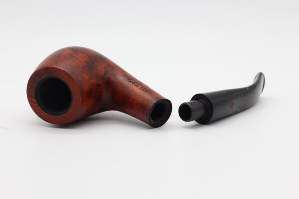 Lorenzo pipa Filtro 220 Brown Matt Bent Egg - Image 4
