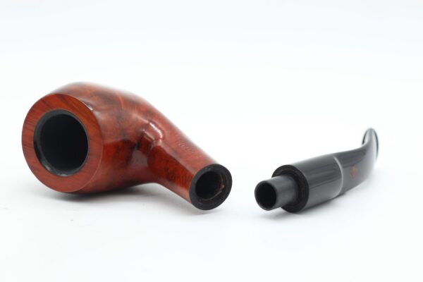 Lorenzo pipa Filtro 290 Brown Polish Bent - Image 4