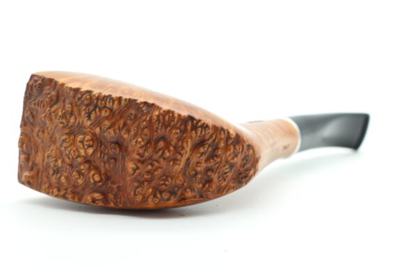 Lorenzo pipa Hand Cut 759 Natural Bent Woodstock - Image 4