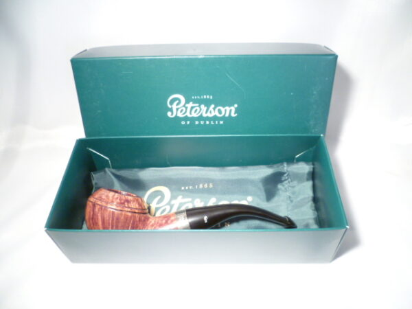 Peterson pipa Flame Grain 999 P-lip Bent Rhodesian - Image 5