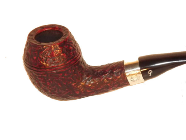 Peterson pipa Sherlock Holmes Deerstalker P-lip Rustic Bent Rhodesian - Image 2