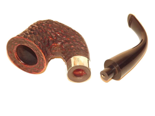 Peterson pipa Sherlock Holmes Original Rustic P-lip Bent Dublin - Image 7