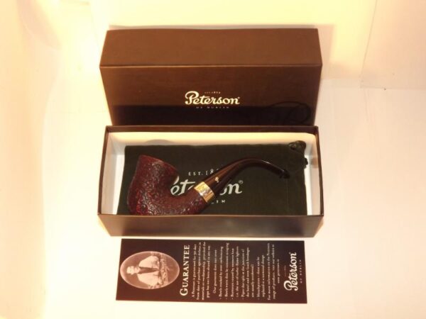 Peterson pipa Sherlock Holmes Original Rustic P-lip Bent Dublin - Image 8