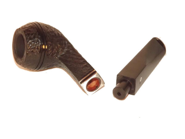 Peterson pipa Killarney 150 Black Rustic F-lip Bulldog - Image 6