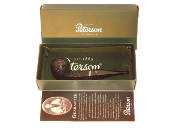 Peterson pipa Killarney 150 Black Rustic F-lip Bulldog - Image 7