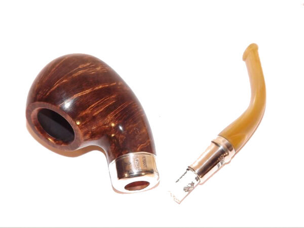 Peterson pipa Spigot Silver XL02 Flame Grain F-lip - Image 5