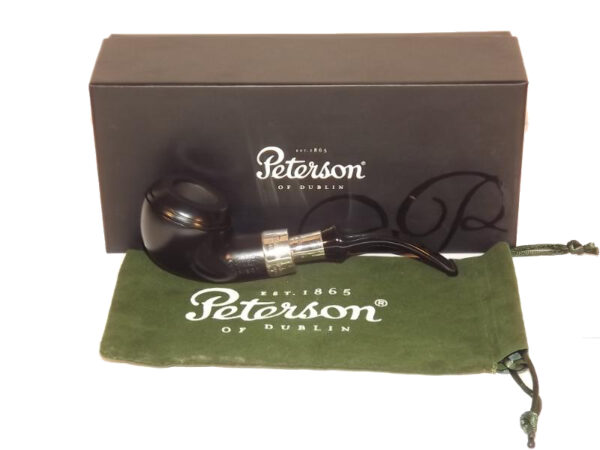 Peterson pipa Spigot Silver 999 Ebony F-lip - Image 5