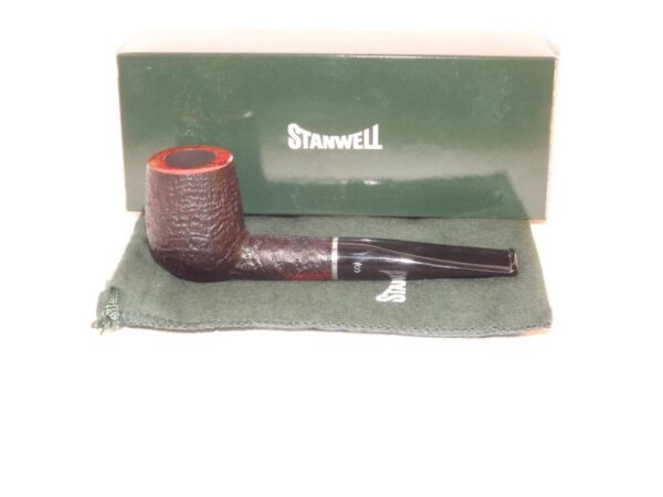 Stanwell pipa Relief 88 Black Sand - Image 7