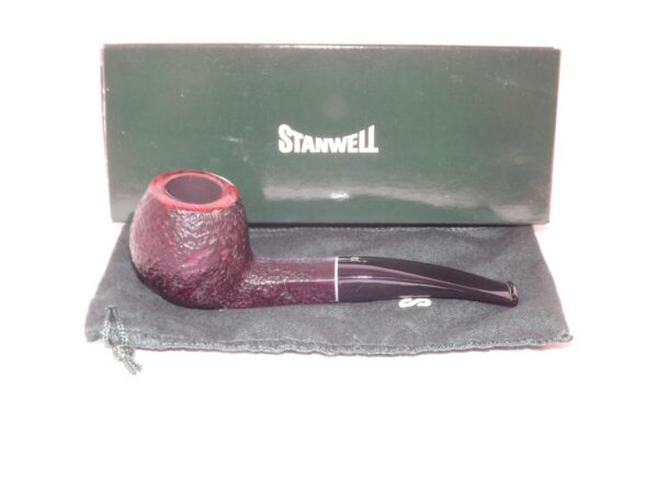 Stanwell pipa Relief 182 Black Sand - Image 7
