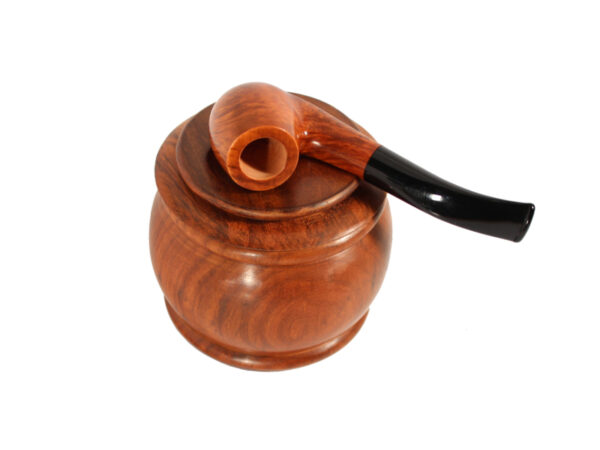 Szezámfa pipadohány tartó - 11cm - Image 2
