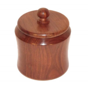 Szezámfa pipadohány tartó - 16cm