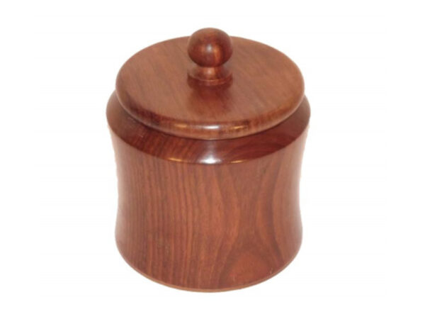 Szezámfa pipadohány tartó - 16cm