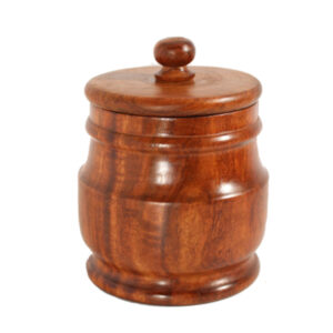 Szezámfa pipadohány tartó - 11cm