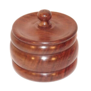 Szezámfa pipadohány tartó - 11cm